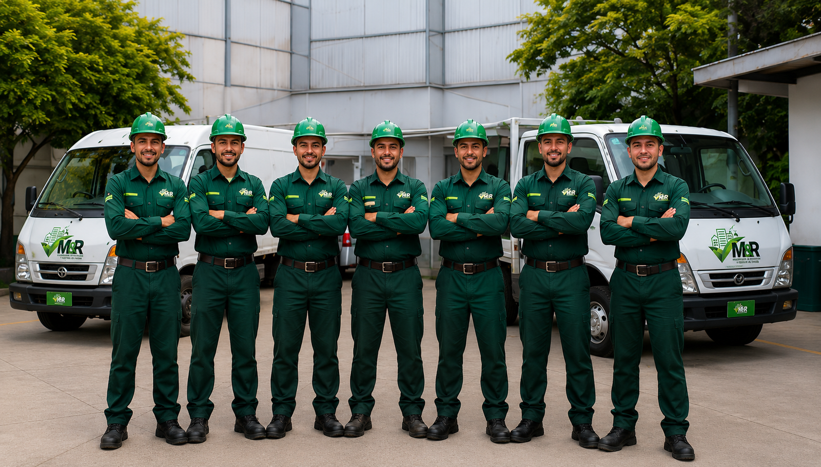 M&R Equipo de Trabajo con camiones