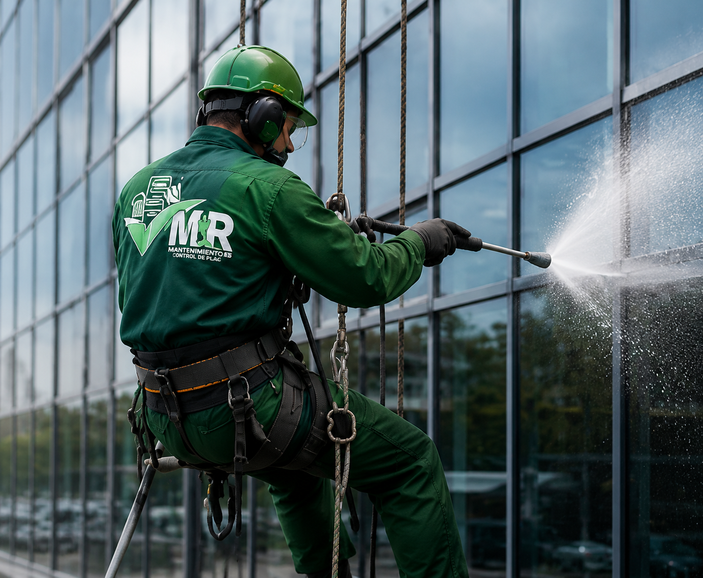 Técnico realizando mantenimiento industrial